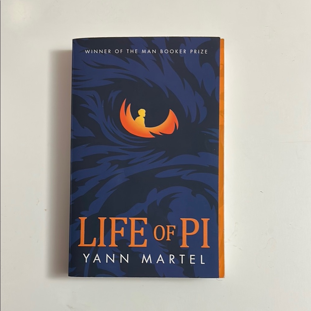 Life of Pi Book Cover - Blue and Orange